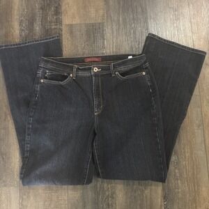 Jeanstar Bootcut (Size 14) Dark Denim Women's Jeans High Rise Made In Kenya